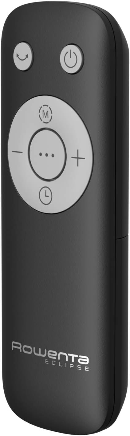 Rowenta rotorloser 2 in1 Luftreinigungsventilator Eclipse QU5030 | Luftreiniger und Ventilator | Feinpartikel | 12 Geschwindigkeiten | Timer | verzögerte Startfunktion | Fernbedienung | Anthrazit