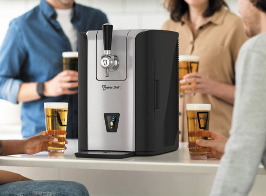 PerfectDraft Pro - Bierzapfmaschine, 6-Liter-Fässer, 30 Tage frisches Bier, variable Temperatursteuerung 0ºC-12ºC, App-Anbindung