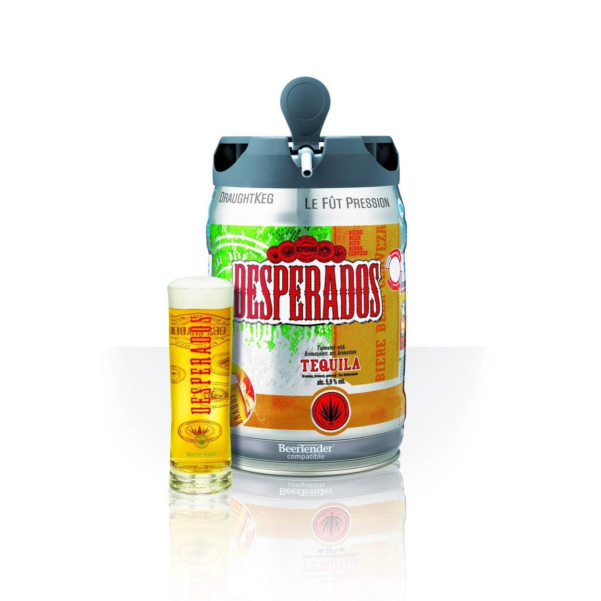 Krups VB700E00 Beertender Loft Edition Bierzapfgerät, Silber/Chrom Elegantes Design ermöglicht die Neigung des Glases um 45 ° für perfektes Einschenken.