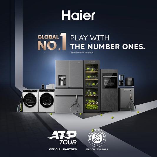 Haier Weinklimaschrank 50 SERIE 5 HWS79GDG I Weinkühlschrank für 79 Flaschen I Neue Technologie für beste Lagerung I Weinkühlschrank 2 Zonen, UV-Glastür & 5 Holzregalen I Wine Fridge vibrationsarm