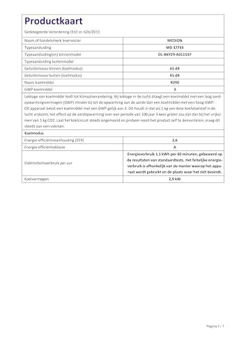 MEDION Mobile Klimaanlage P1002, 10000 BTU, bis 34 m², 3in1, App- & Sprachsteuerung, MD 37733