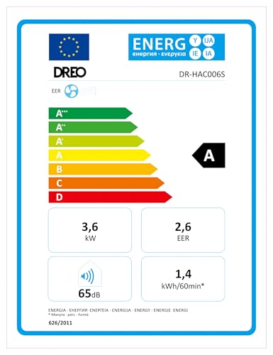 Dreo Mobile Klimaanlage AC516S, 12000 BTU, App- & Sprachsteuerung, für Schlafzimmer, 24h Timer