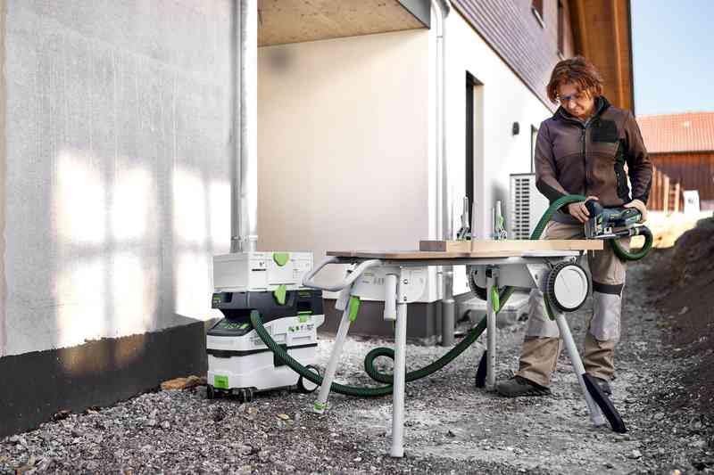 Festool Akku-Pendelstichsäge PSC 420 HPC 4,0 EBI-Plus CARVEX (mit Akkupack, Schnellladegerät, Stichsägeblatt-Set: WOOD FINE CUT und WOOD UNIVERSAL, Splitterschutz), im Systainer