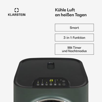 Klarstein Mobile Klimaanlage, 5-in-1, 10000 BTU, App-Steuerung, mit Abluftschlauch, für Wohnung & Büro