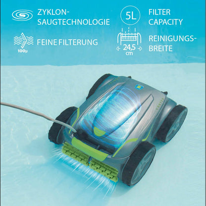 Zodiac Vortex 4WD GV 5220 Automatischer Poolreiniger für Pools bis 12 x 6 m; reinigt Boden, Wände und Wasserlinie