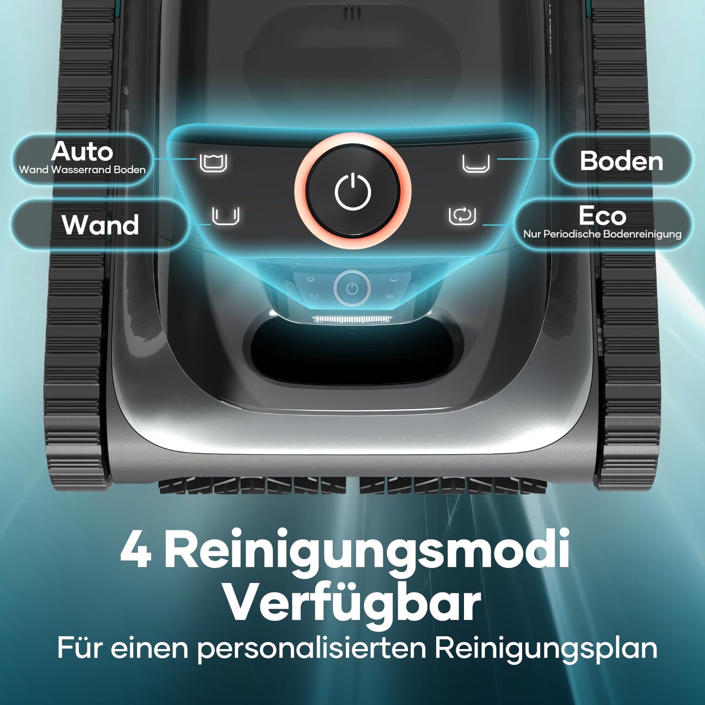 AIPER Scuba S1 Poolroboter Boden und Wand, Kabelloser Poolsauger mit Wandklettern, Intelligenten Navigation 2.0, 150 Minuten Batterielaufzeit