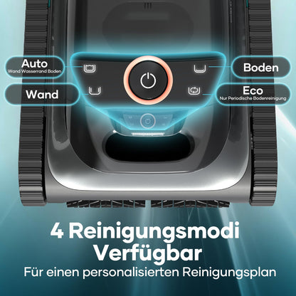 AIPER Scuba S1 Poolroboter Boden und Wand, Kabelloser Poolsauger mit Wandklettern, Intelligenten Navigation 2.0, 150 Minuten Batterielaufzeit