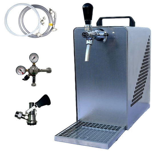BieTal® Bierzapfanlage Bierkühler Zapfanlage mit Kühlung 30 Liter/h - SET - Typ S - OHNE CO2