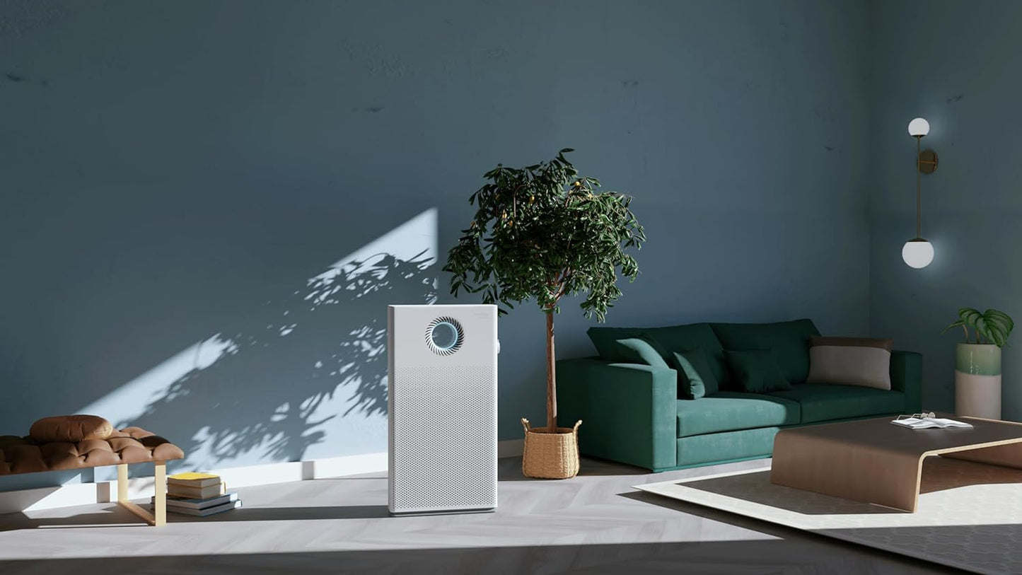 COWAY Luftreiniger Allergiker, MegaJet Technologie, Entfernt 99,999% der schädlichen Partikel bis zu 0,01 µm, für Allergie (ECARF Siegel) Staub Pollen Haustier, CADR 402m³/h - AIRMEGA JET