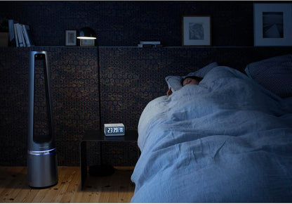 Rowenta rotorloser 2 in1 Luftreinigungsventilator Eclipse QU5030 | Luftreiniger und Ventilator | Feinpartikel | 12 Geschwindigkeiten | Timer | verzögerte Startfunktion | Fernbedienung | Anthrazit