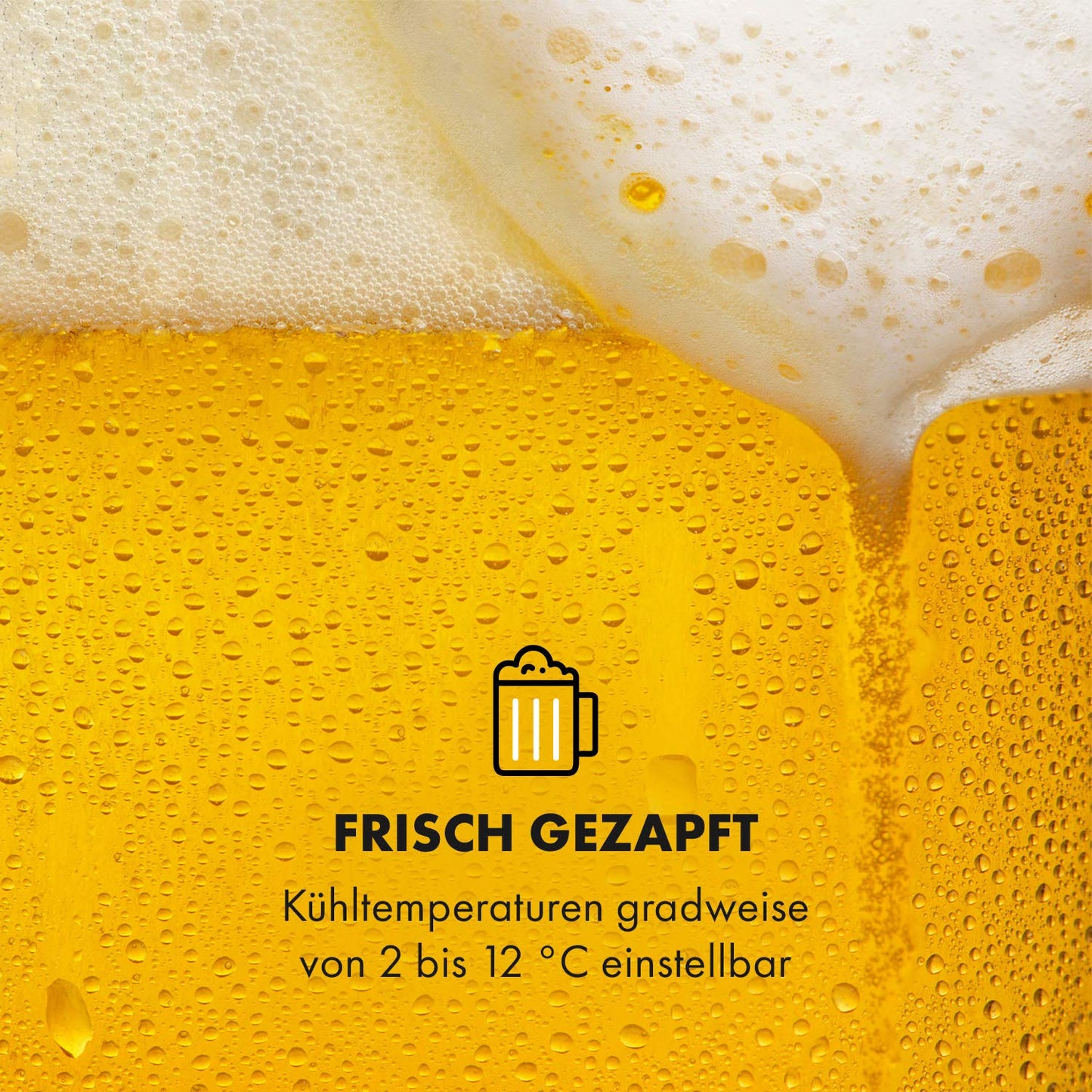 Klarstein Beerkules Bierzapfanlage Bierkühler - für alle 5 l Fässer mit und ohne Zapfsystem, Druckmittel: CO2, inkl. 3 Patronen, Kompressionskühlung: Kühltemperaturen von 2-12 °C, silber-schwarz