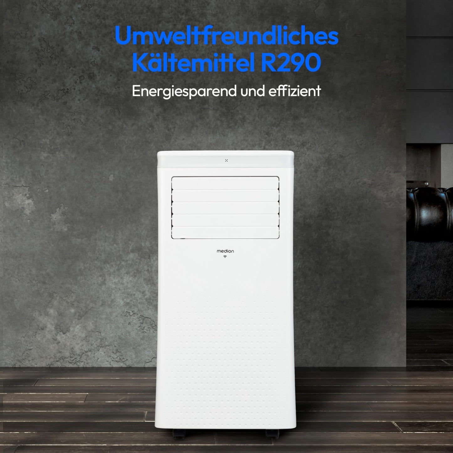 MEDION Mobile Klimaanlage P1002, 10000 BTU, bis 34 m², 3in1, App- & Sprachsteuerung, MD 37733