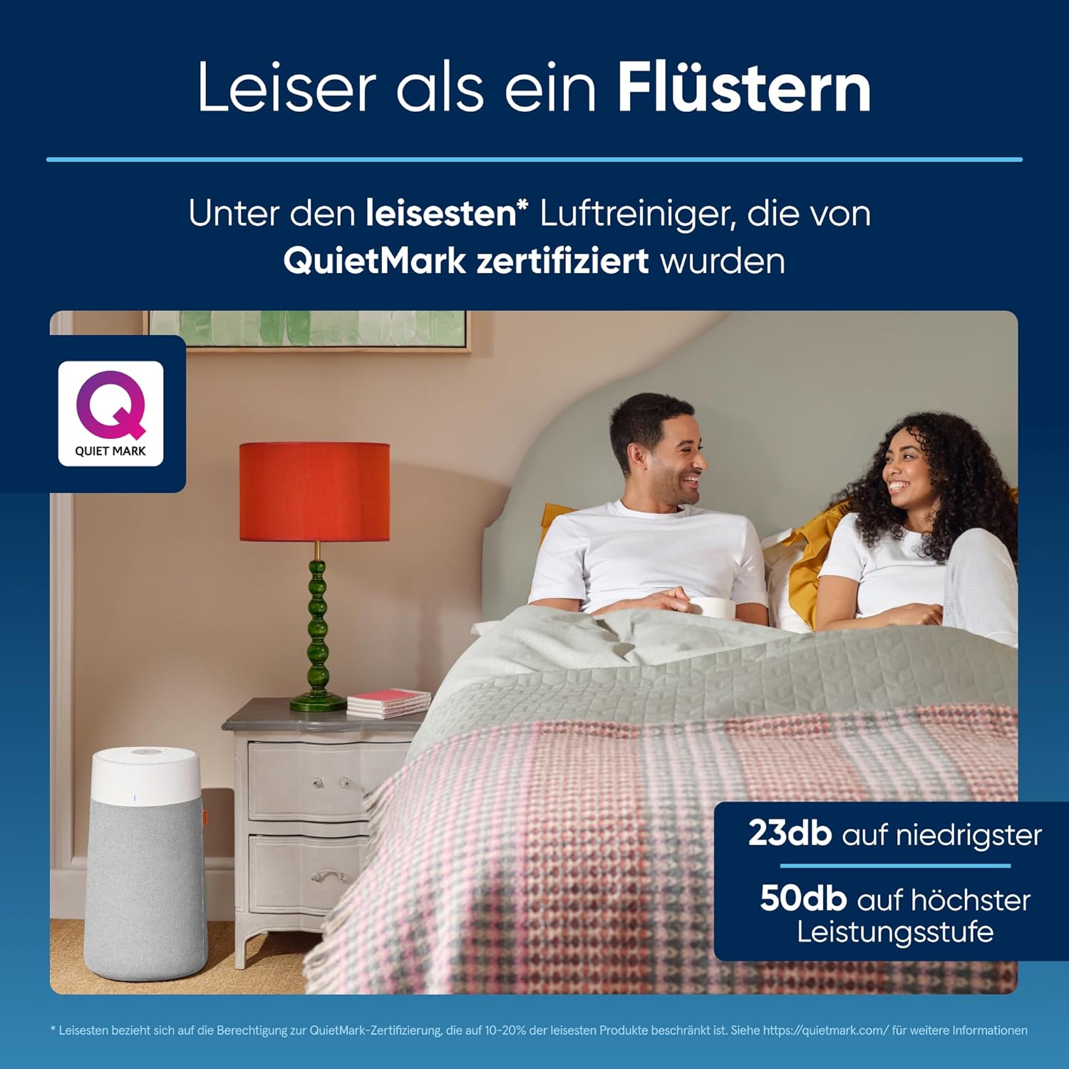 BLUEAIR Luftreiniger für große Räume, reinigt 206 m² in 1h, HEPASilent Luftwäscher für Schlafzimmer, Haustiere, Allergien, gegen Viren, Staub und Schimmel, Blue Pure 3450i Max Air Purifier
