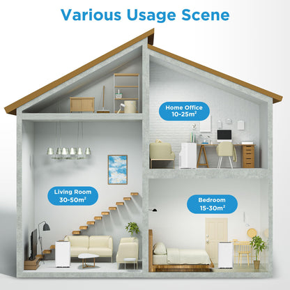 Midea Mobile Klimaanlage Silent Cool 26 Pro WF, 9000 BTU, 2,6 kW, bis 33 m², App-Steuerung, Abluftschlauch