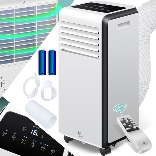 KESSER® Mobile Klimaanlage 4in1, 9000 BTU, 1005 W, Entfeuchter & Ventilator, Timer, Nachtmodus