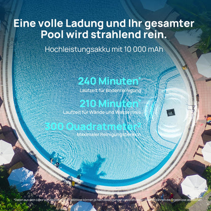 Beatbot AquaSense 2 Poolroboter Set mit Original-Abdeckung, Akku Poolsauger mit Oberflächen-Parkfunktion